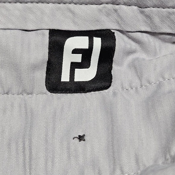 Footjoy Pants Mens Sz‎ 38 Taupe Flat Front Stretch Performance Straight Unhemmed - Picture 8 of 11